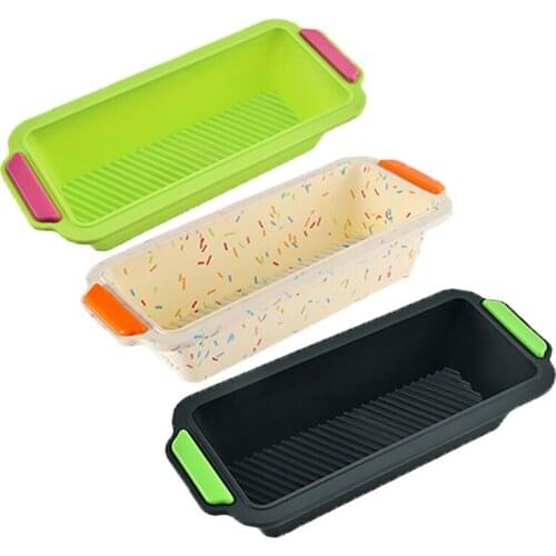 Silicone Baking Bread Form Toast Pan 3D Cake Mold Bakeware Mould Pan Dessert Cookie Form Non-Stick Cake Tool