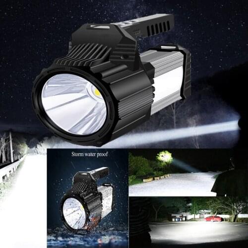 Strong Light Flashlight D498 Rechargeable Lamp Portable Searchlight Super Bright Outdoor Long-Range Xenon Household 4000 Lumens