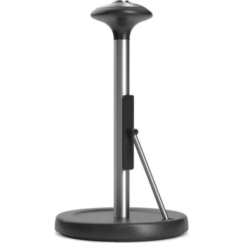 Paper Towel Rack,Standing Stainless Steel Paper Roll Holder,with Base and Tension Arm,for Kitchen/Dining Table/Bathroom