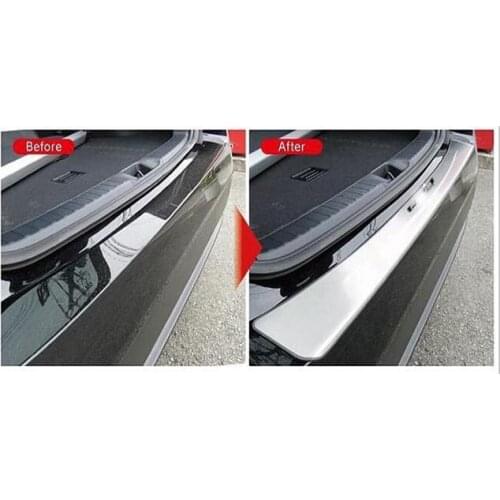 LED Rearguards Stainless Steel Rear Bumper Trunk Fender Sill Plate Protector Guard For TOYOTA PRIUS 30