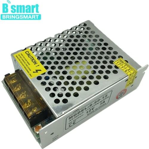 Bringsmart 12V 5A AC to DC Transformer Power Adapter 5A 1 Wires Output AC 220v to 12v DC Power Supply