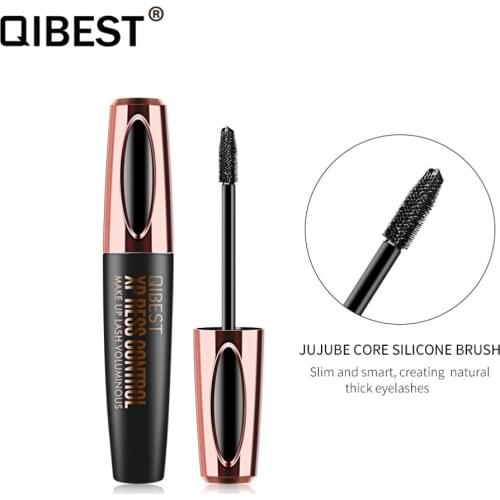Abundance Magic 4D Silk FiberMascara Curly Head Brush Mascara Curling Thick Lengthen Fast/Quick Dry Natural Moisturizer Mascara