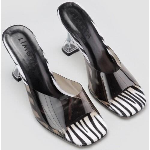 Limoya Women Beige wire Mesh Detailed Heels Slippers 'Turkish' Quality 2021 Fashion Design Season Comfort Fast Shipping