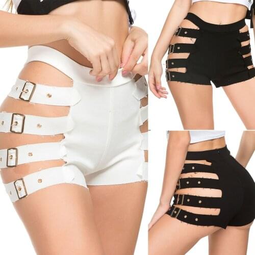 Women Denim Thong Shorts Jeans Fashion Mini Short Sexy High Waist Shorts Summer Night Club Feminino Skinny Bikini Short #T2Q