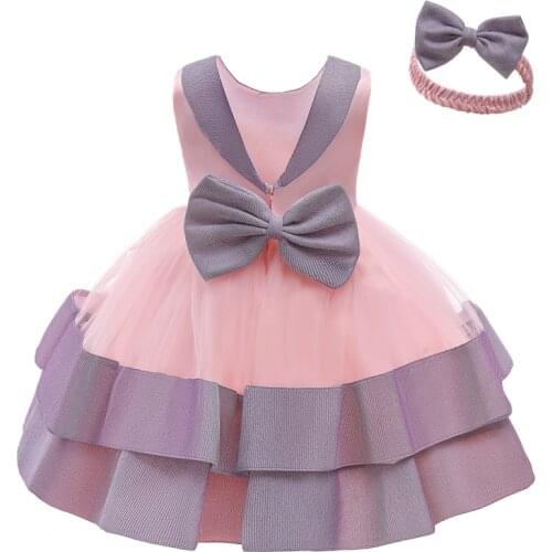 1 Year Birthday Baby Girls Dresses Christening Gown Bow Infant Party Cute Princess Newborn Halloween Grils Clothes Cosplay