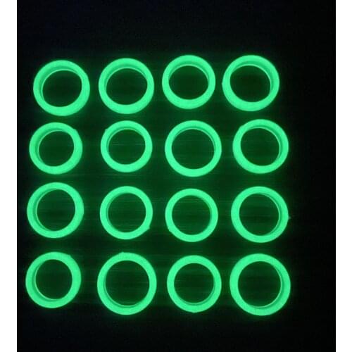 2021 10pcs/lot Mixed Color Luminous Ring For Women Men Colorful Finger Rings Glow In The Dark Fashion Jewelry Gift