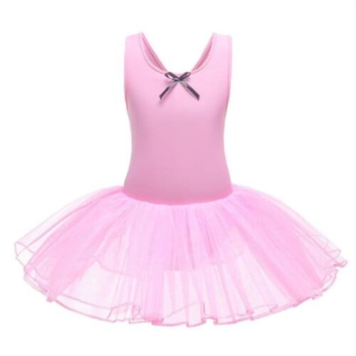 3 Colors Kids Bow-knot Ballet Dancer Leotard Tutu Dress Ballerina Ballet tutu Dancing Performance Wear Dance Costumes