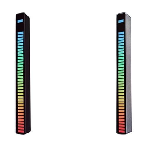 40 Bit Music Indicator Light Voice Sound Control Audio Spectrum RGB Bar LED Display Rhythm Light Pulse Colorful Signal