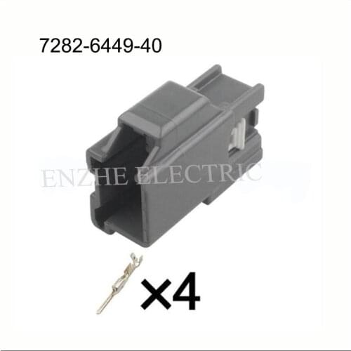 7282-6449-40 Universal lynk taillight plug car wire female connector Harnes cable 4 pin automotive plug Include terminal