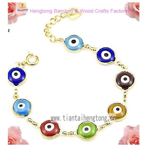 Free shipping 12pcs colorful evil eye bracelet/ fashion bracelet