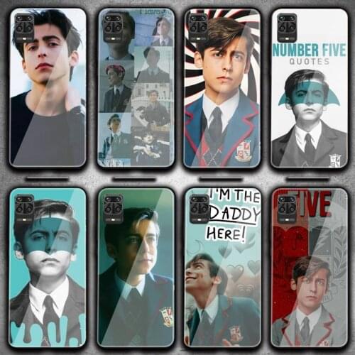 Aidan Gallagher Number Five Phone Case For Redmi 4X 5 5plus 6 6A Note 4 5 6 6pro 7 Xiaomi 6 8se MIX2S Note 3 Tempered Glass