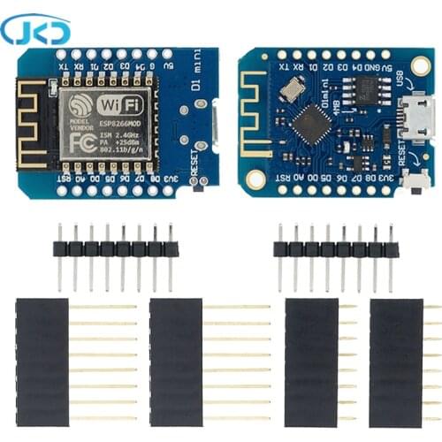 D1 Mini ESP8266 ESP-12 ESP-12F CH340G CH340 V2 USB WeMos WIFI Development Board D1 Mini NodeMCU Lua IOT Board 3.3V With Pins