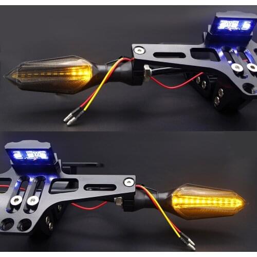 Motorcycle Rear License Plate Mount Holder and Turn Signal Light For HONDA dax 70 varadero xl1000 cbr 250 cbr 125 cb750 cbr650r