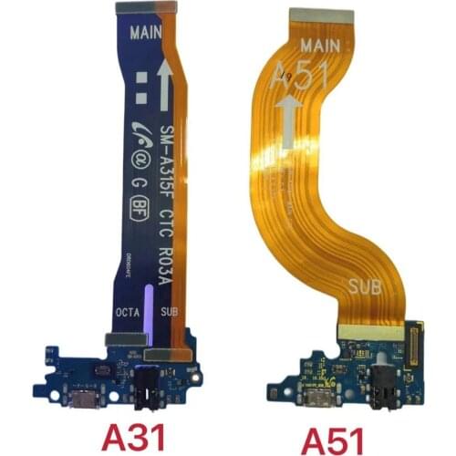 For Samsung A51 A515 A71 A715 A31 A315 A41 A415 A21S A21 USB Charging Dock Port Connector Main Motherboard Flex Cable