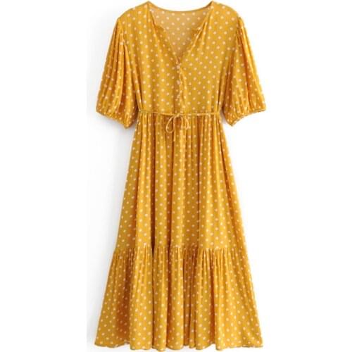 Dozw Summer Polka Dot Dresses