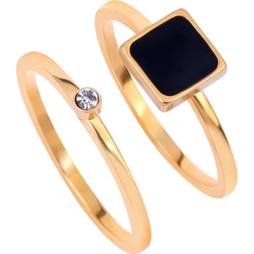 Korean couple ring stainless steel ring drip ring creative stainless steel jewelry accessories