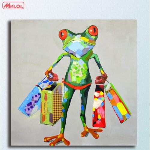 Fashion Gifts-Shopping-Frog Oil Painting Wall Art Picture Paiting Canvas Paints Home Decor HD Print Painting Modern Wall Art