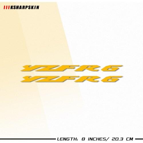 Stickers Motorcycle bicycle fuel tank sticker wheel helmet MOTO waterproof reflective logo decal For YAMAHA YZF R6