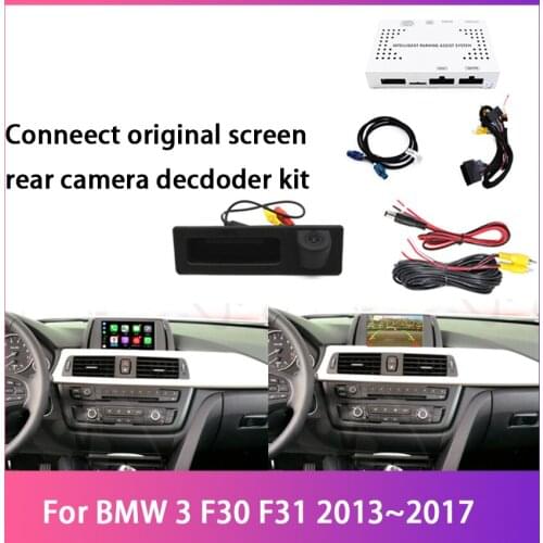 Original Screen Monitor Update For BMW 3 F30 F31 2013 ~ 2017 NBT System Reverse Module Rear View Camera HD Decoder Track Box