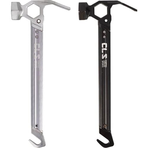 Tent Hammer Metal Tent Nails Puller Peg Stake Remover Multifunction Camp