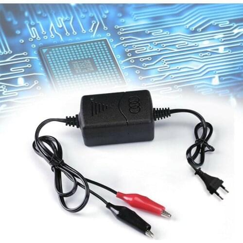 Portable Car Charger 12V Automatic Smart Lead-Acid Truck Motorcycle Car Battery Charger EU Plug Car Accessories Car Charger