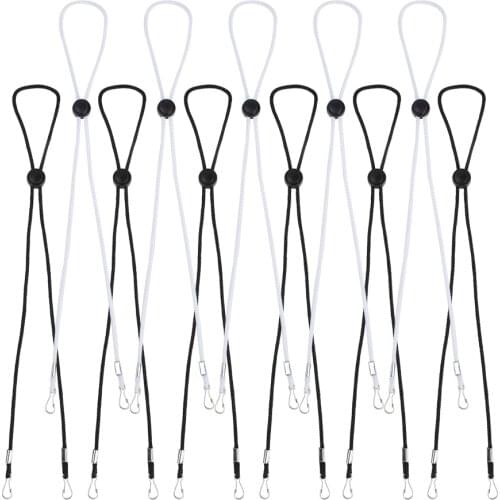 10 Pieces Adjustable Mask Lanyard Extend Ropes Ear Pressure Relief Face Bandanas Chain Holder Face Protection Rest