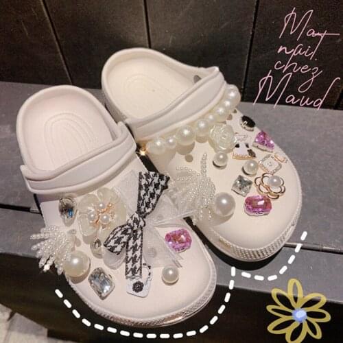 Similarfree Luxury Brand Shoes Accessories Designer Diy DIY Jewelry Chains Light Bling Rhinestone Women Gift For Clogs Butterfly