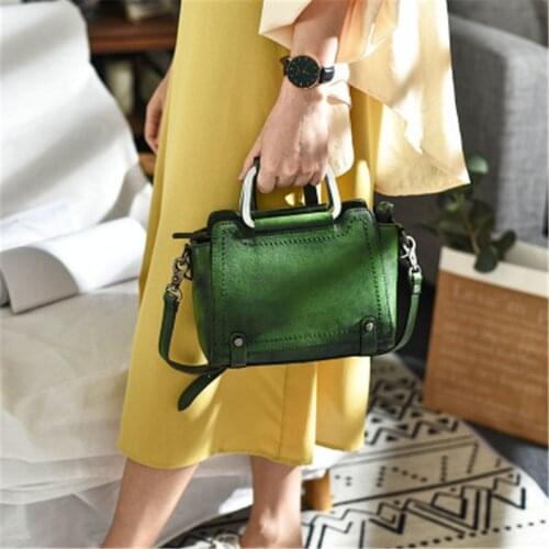 New original retro handmade bag head layer cowhide temperament portable handbags genuine leather shoulder messenger bag
