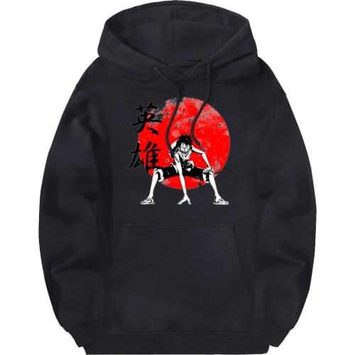 Streetwear Luffy One Piece Sweatshirts Man Hooded 2020 Tracksuits Newest Clothes Male Warm Hoodies Breathable Moletom Masculino