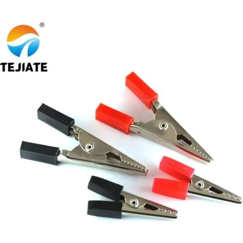 10PCS Alligator Clip Small/Large Electric Clamp Battery Clip Power Test Tong Experiment Tool