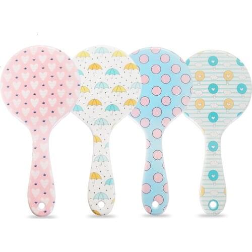 Women Hair Scalp Massage Comb Nylon Hairbrush Wet Curly Detangle Hair Brush For Salon Hairdressing Styling Tools