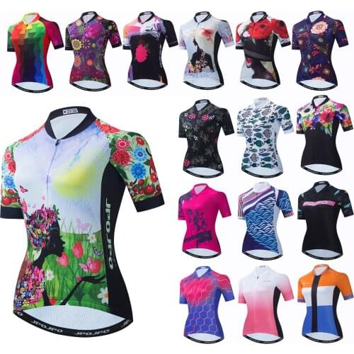 Women Cycling Jerseys 2021 Summer Short Sleeve Ropa Ciclismo Bicycle Shirt Top Riding Cycling Clothing Clothes Wear Maillot