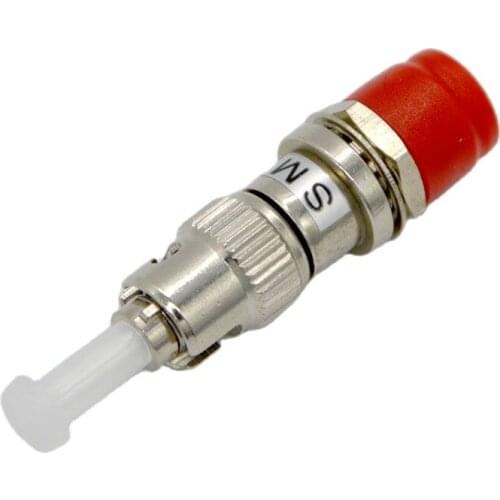 1PCS New Hot Sell FC Female-ST Male Fiber Optic Connector Adapter Coupler, Low Insertion Loss Single-Mode Multi-Mode Optional