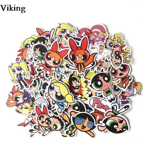 10sets/lot Girls Stickers 36 Pcs/set PVC Stickers For Diary Laptop Waterproof Skateboard Car Sticker G0184