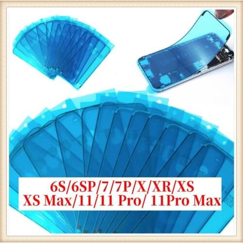 100pcs LCD Display Frame Bezel Seal Tape Glue Adhesive Repair Waterproof Sticker For iPhone 6S 7 Plus 8 X XS XSM XR 11 pro Max