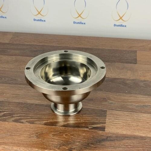 2" Flange for 4" glass column Stainless Steel 304