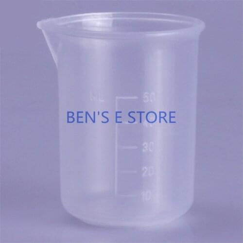 8pcs/lot 25ml Plastic Graduated Beaker Cup Laboratory Chemistry set lab PP beaker