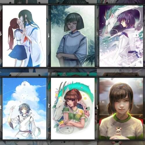Anime Spirited Away Diamond Painting Mosaic Cross Stitch Kits Christmas Home Decoration Diamond Embroidery Full Round Drill