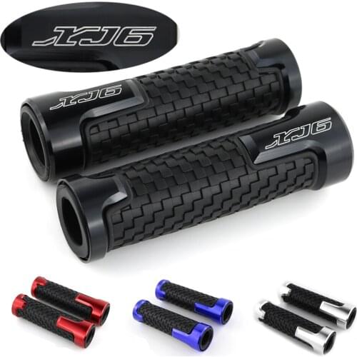 CNC Motorcycle Aluminum Grip Fit For Yamaha XJ6 DIVERSION Handlebar Handle Grips None-Slip Rubber