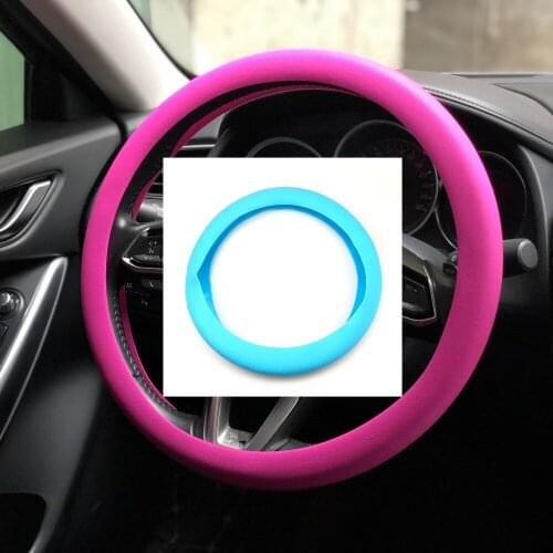 Car Soft Silicon Steering Wheel Cover For Toyota Prius Levin Crown Avensis Previa FJ Cruiser Venza Sienna Alphard ZELAS HIACE