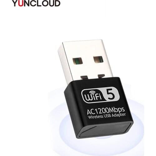 1200Mbps Wireless USB 3.0 Network Card RTL8812BU Wifi Adapter 2.4G 5Ghz Dongle With Antennas for Desktop PC Computer