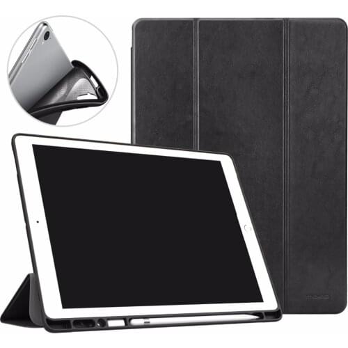 MoKo Case for iPad Pro 12.9 2017/2015 with Apple Pencil Holder - Slim Lightweight Smart Shell Stand Cover Case with Auto Wake