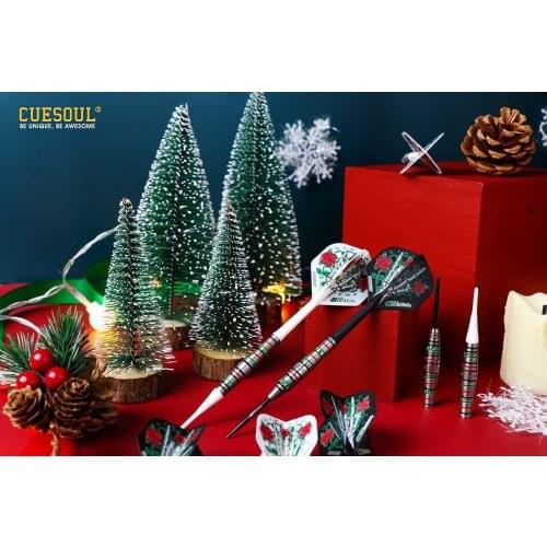 CUESOUL JAZZ-METAL 19g Soft Tip Darts 90% Tungsten Dart Set with Integrated ROST Dart Flights
