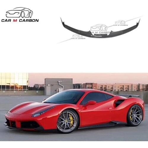 Farri 488 Notec dry carbon fiber material front lip autoparts car bumper parts 488 front diffuser lip