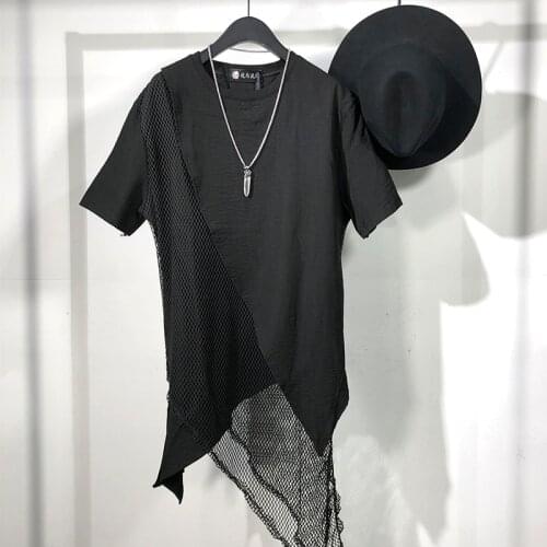 Owen seak Men T Shirt Mens Clothing Hip Hop Tops Tees High Street Summer Japanese Male Solid OverSized Long T Shirt