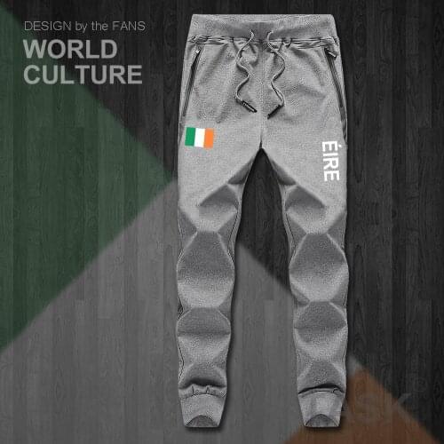 Ireland The Irish Eire IE mens pants joggers jumpsuit sweatpants track sweat fitness fleece tactical casual nation country NEW