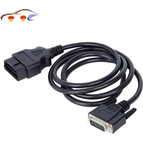 16pin Obd2 Male To Male Extension Cable Db15pin To Vga Cable Extension Cable Car Diagnostic Extender Cable 156cm