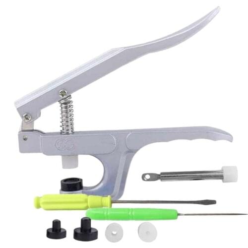 1 Set Pressure Plier Plastic Handle Snap Button Fastener Clamp Pressing Tool