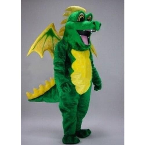 Green Dragon Mascot Costume Suits Cosplay Party Game Dress Outfits Clothing Promotion Carnival Halloween Xmas Adults Parade