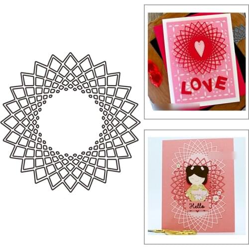 2021 New Round Pattern Metal Cutting Dies For DIY Craft Making Greeting Card Background Album Paper Scrapbooking No Stamps Sets